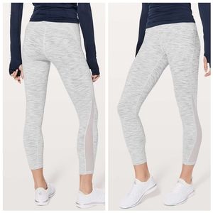 Lululemon Train Times 7/8 Pant *25" Wee Are From Space Ice Grey Alpine White